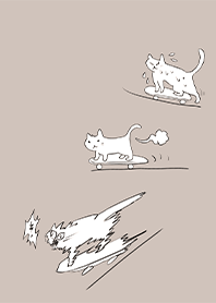 猫 スケートボード2