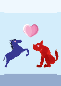ekst Blue (Horse) Love Red (Dog)