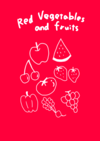 Red vegetables and fruits