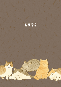 Cats are soothing01 on brown