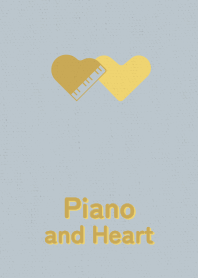 Piano and Heart bright