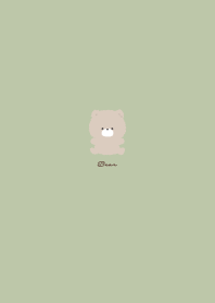 Cute Bear Pale Pistachio Green Brown