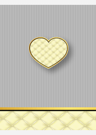 quilted heart on white