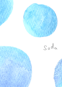 Soda ソーダの泡の着せかえ。水彩