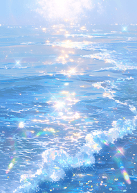 Blue Rainbow Morning Sea