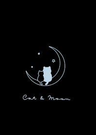 แมว&พระจันทร์ .* black aqua