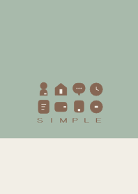 シンプル（beige green)V.840