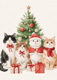 Cute little cat Merry Christmas 2_73