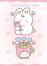 Cute bunny tulip    :) :) :)