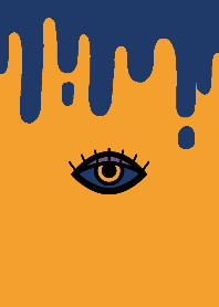psychedelic_eye_theme_navyblue*orange