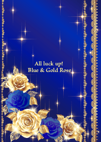 All luck up! Blue & Gold Rose