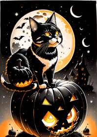 halloween cat 6bF150