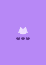 cat&heart.(purple&white)