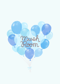 watercolor heart balloon b mush