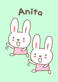 Cute rabbit theme name, Anita