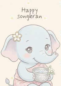 Happy Songkran Elephant