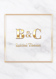 [ B&C ] Initial Theme  Gold White