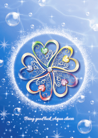 带来好运♥Aqua Lucky clover
