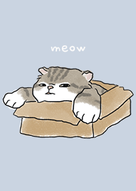 neko drawing1 / light slate blue