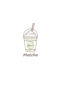 Matcha frappe -white-