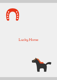 Smiling Horse02 on gray