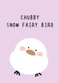 CHUBBY SNOW FAIRY BIRD-LIGHT PURPLEj