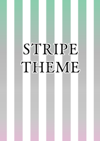 GRADATION STRIPE/GREEN GRAY/WHITE