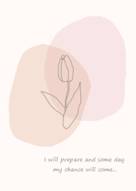 vintage flower / ivorypink