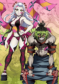 アニメ「鬼滅の刃」遊郭編  堕姫&妓夫太郎