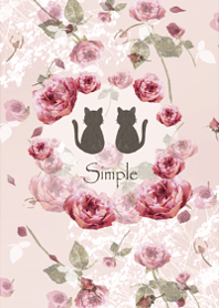 A chic world of cats and roses7.