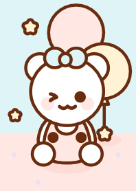 Pastel teddy bear 6
