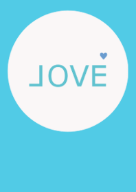 LOVE=light blue=