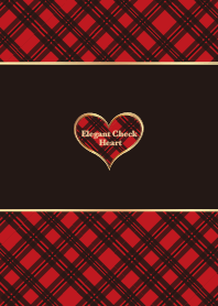 Elegant Check heart タータンチェック