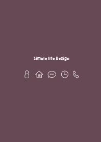 Simple life design -winter purple2-