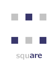 Gray square and dark blue square