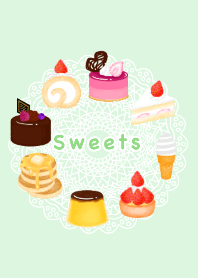 Many sweets themes green