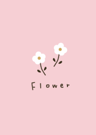 Natural pink and floral pattern.