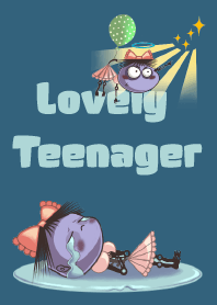 A Lovely Teenager Cartoon Girl