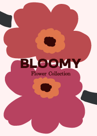 Bloomy red and pink magenta