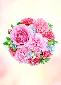 Love luck pink flower cake