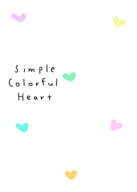 simple colorful heart Theme
