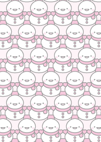 cute pink snowman theme5