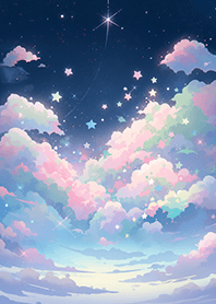 夢幻星星天空❤跳跳糖色
