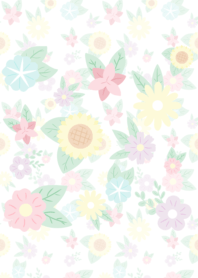 pastel flowers - 01