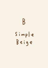 Simple beige B