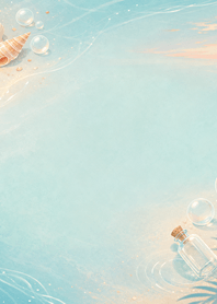 Evening Calm Bubble Clean Beach