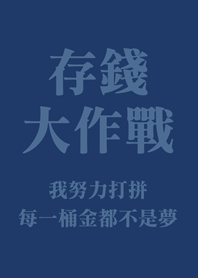 save money(Navy blue)