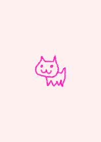 お絵描き <猫> ピンクマニア