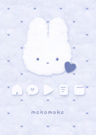 もこもこ & うさぎ ♥ ダイヤグリッド F-03