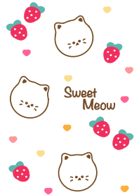 Cute cat & Strawberry 22